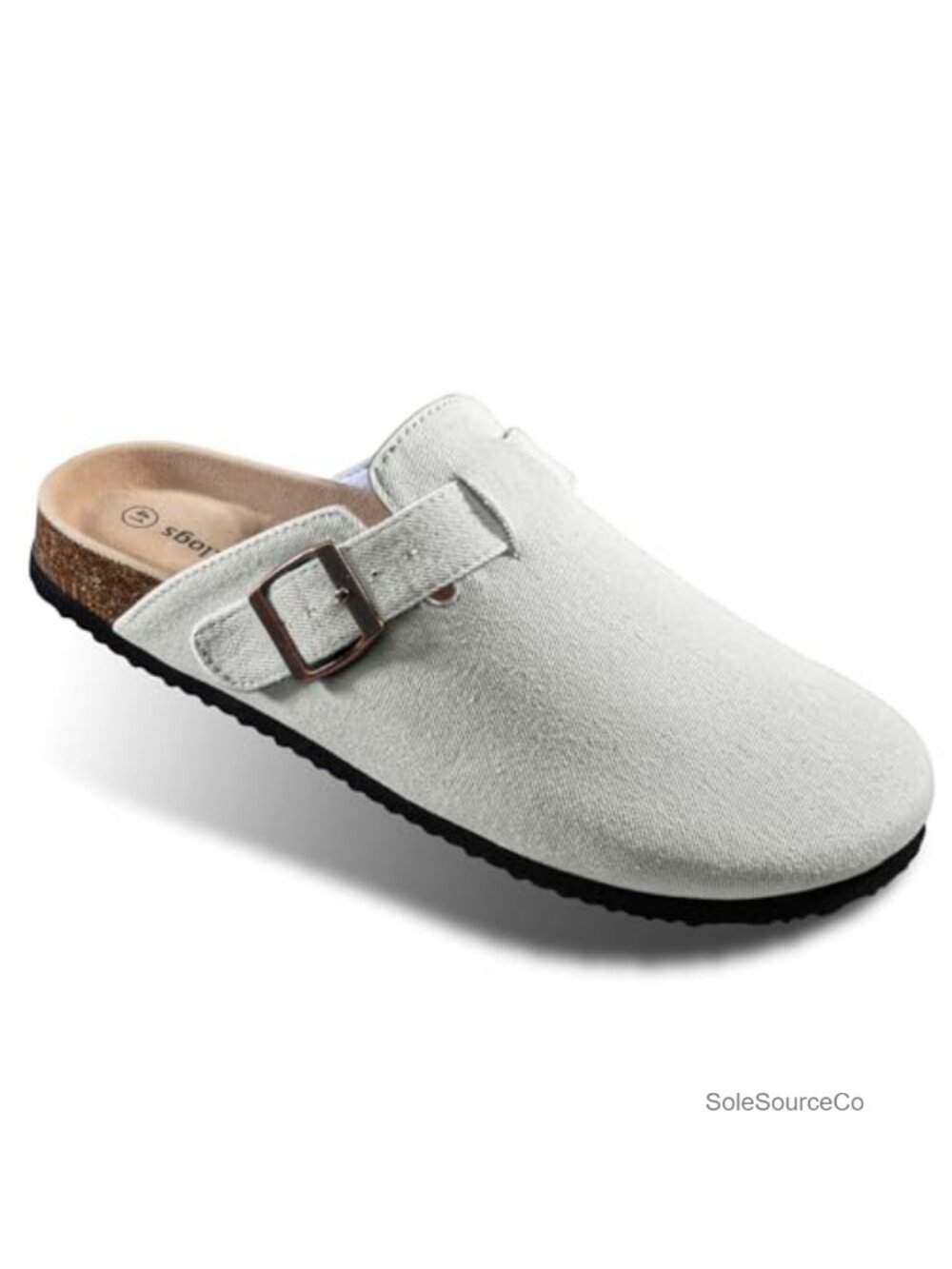 Women Mule Clogs Cushioned Cork Footbed Arch Support Fleece Lined